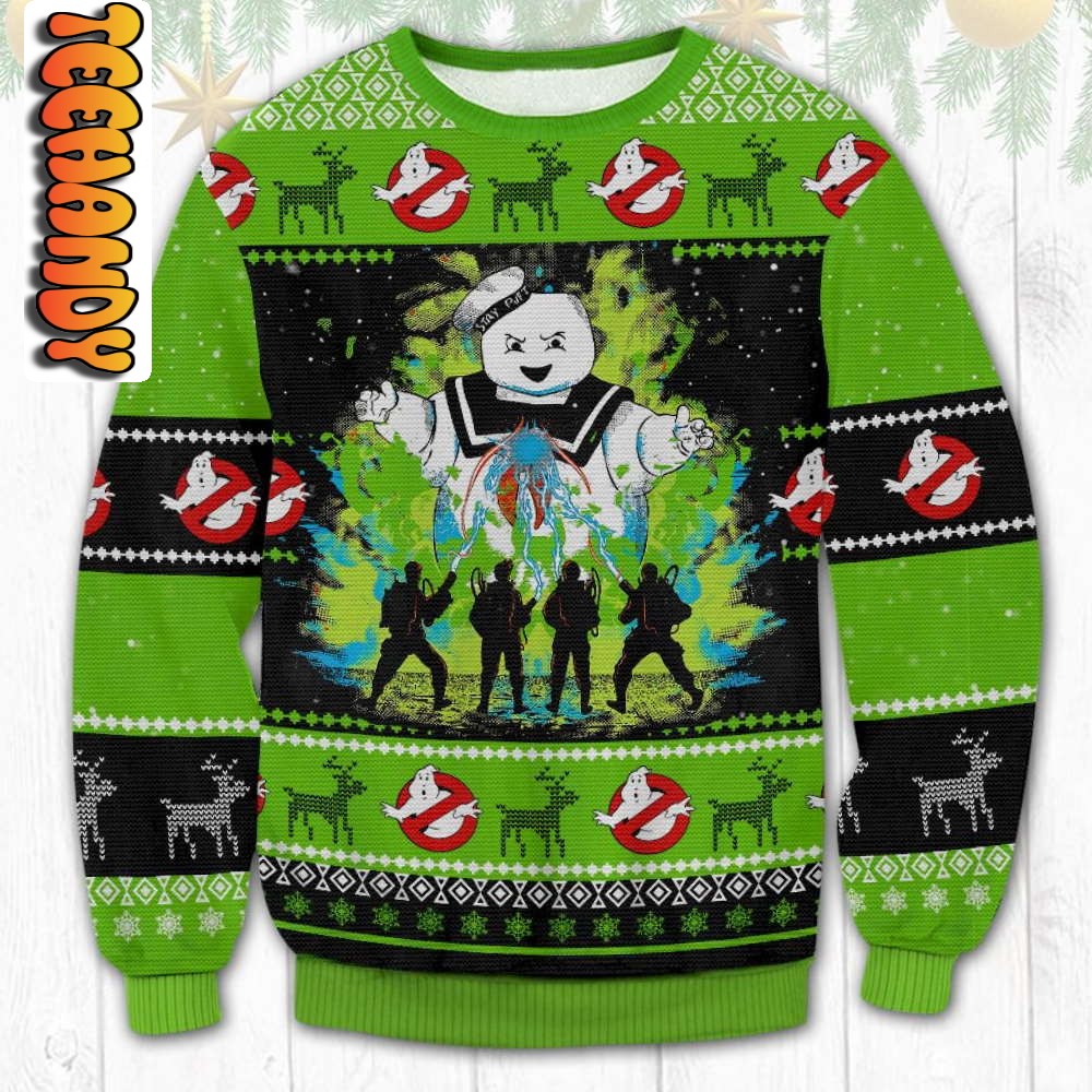 Ghostbuster Ugly Christmas Sweater