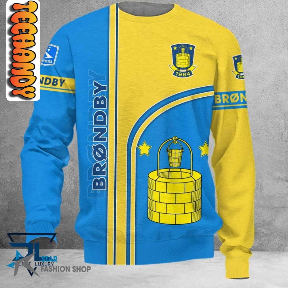 Golden Brøndby IF Christmas Ugly Sweater