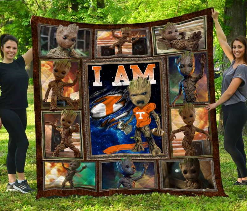 Groot Tennessee Volunteers 3D Quilt Blanket