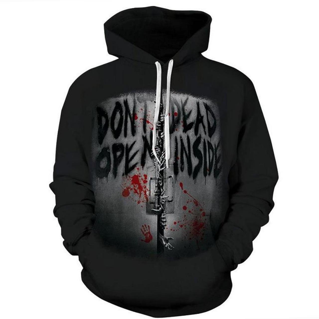 Halloween Bloody Door 3D Hoodie Zipper Hoodie