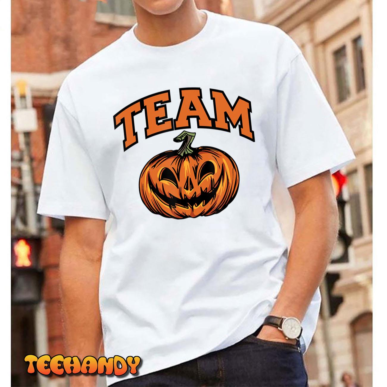 Halloween Team Pumpkin Jack o Lantern T-Shirt