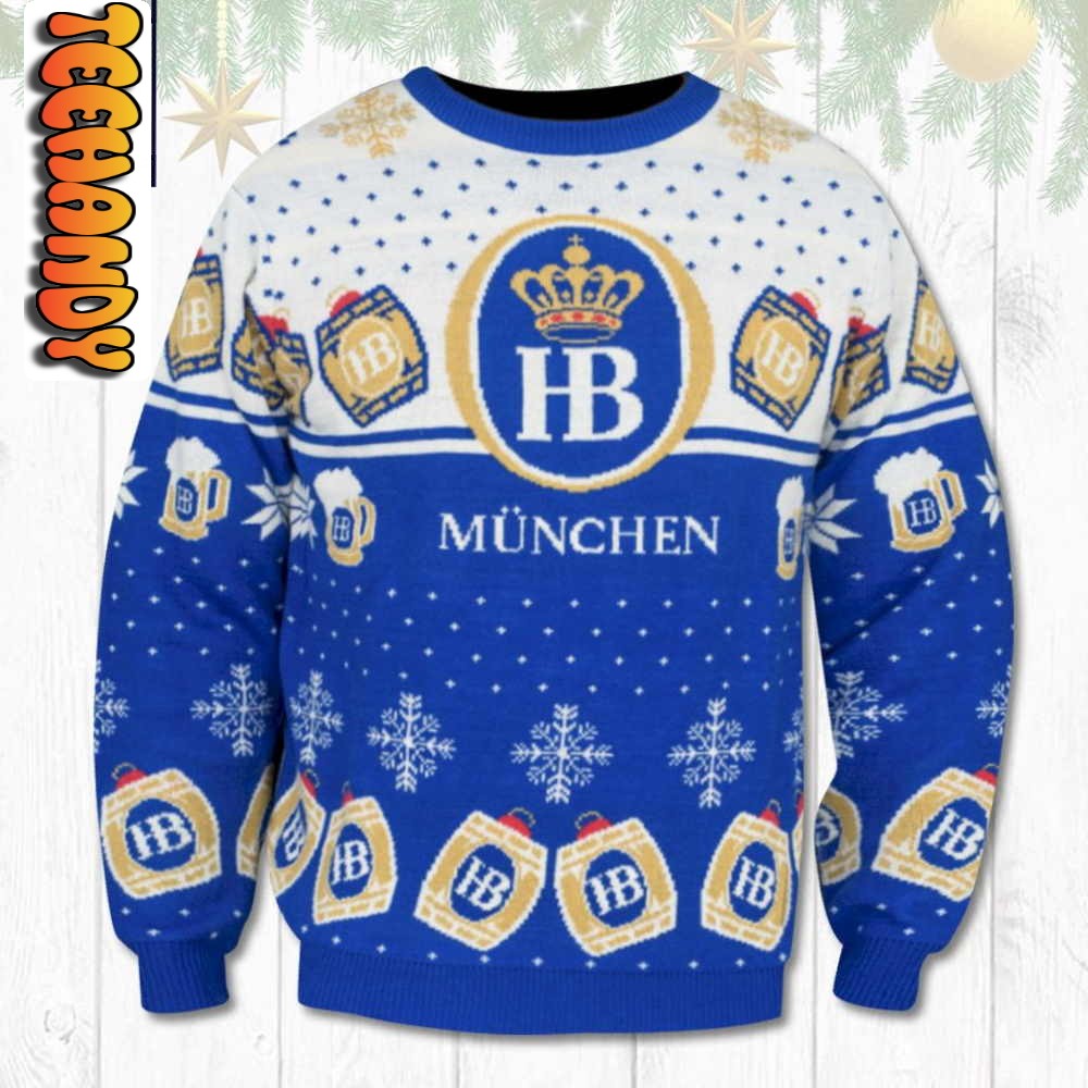 HB Munchen Founders All Day IPA Ugly Christmas Sweater