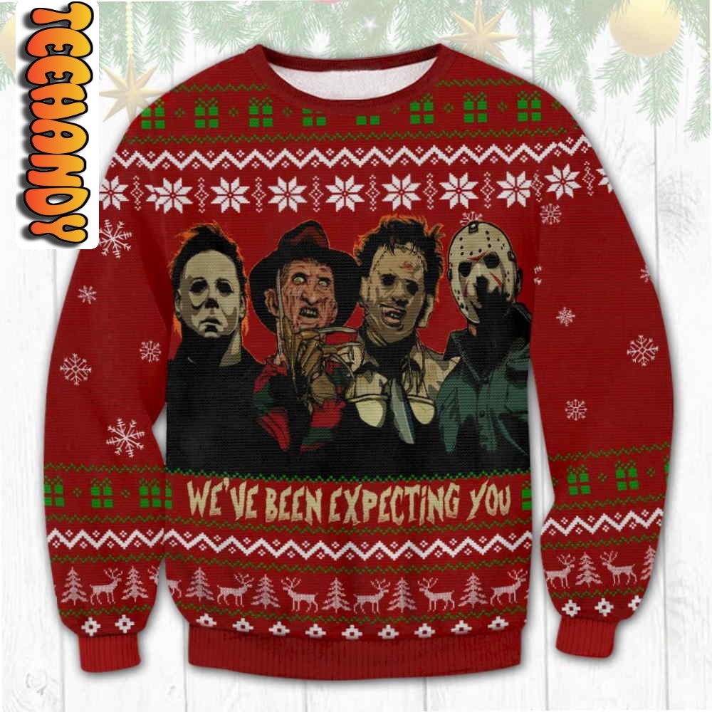Horror Expecting You Ugly Sweater
