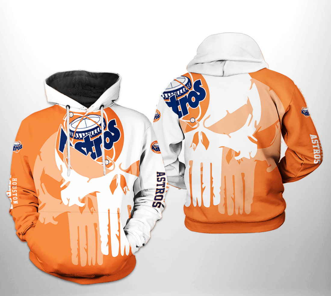 MLB Houston Astros New Skull All Over Print 3D Hoodie Zipper - T-shirts Low  Price