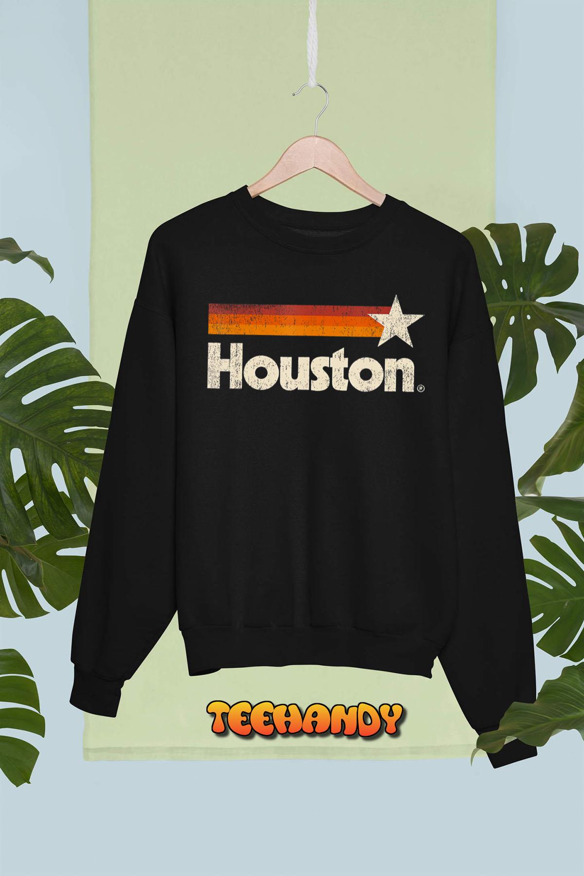 Houston Texas Houston Strong Vintage Stripes T-Shirt