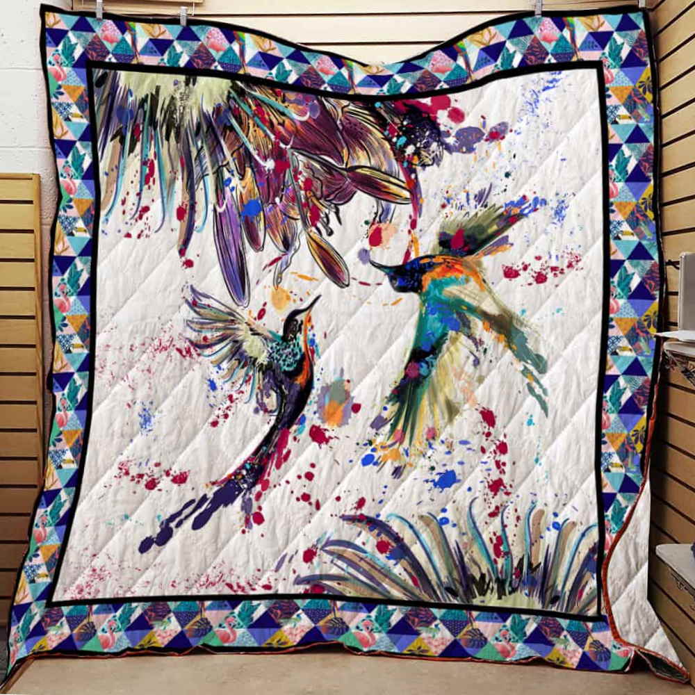 Hummingbird 3D Quilt Blanket