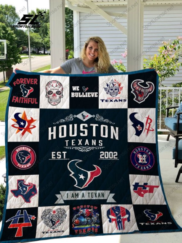 I Am A Texan Houston Texans Ver Collection Quilt Blanket