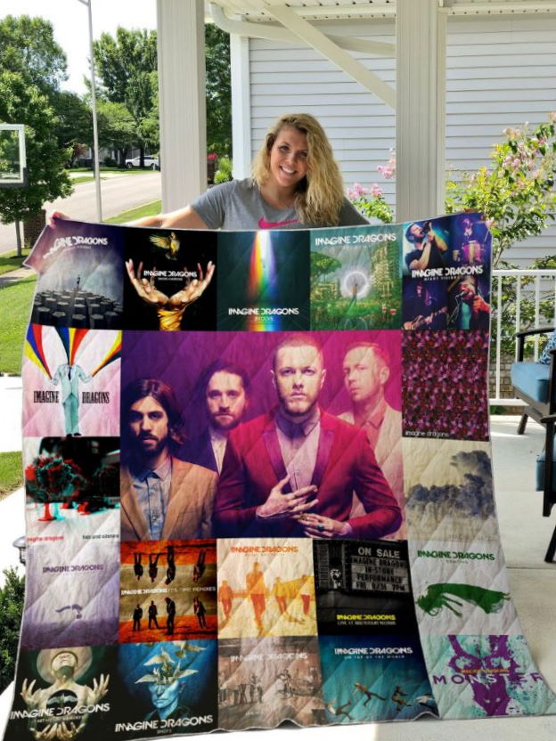 Imagine Dragons Graphic Style Quilt Blanket