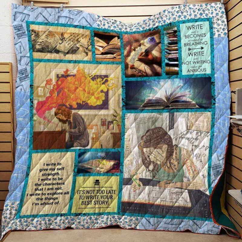 It’S Not Too Late To Write Your Best Story 3D Customized Quilt Blanket