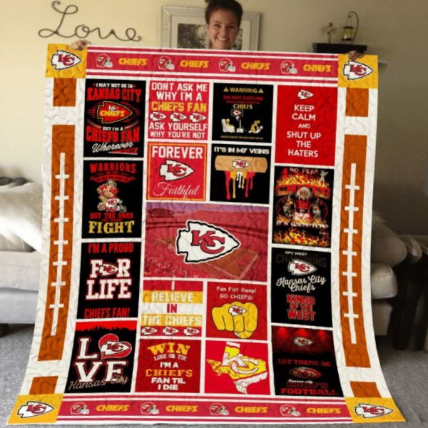 Kansas City Chiefs Kcc 3D Quilt Blanket