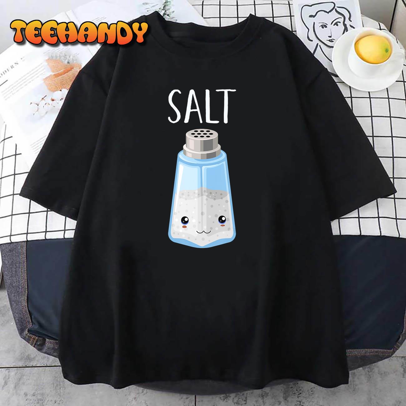 Kawaii Salt Pepper Funny Matching Halloween Costumes T-Shirt