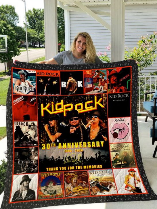 Kid Rock 30th Anniversary Quilt Blanket