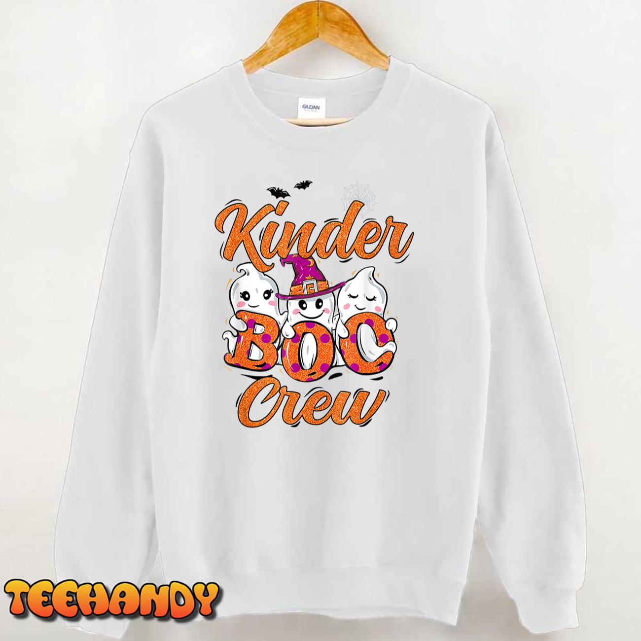 Kindergarten Boo Crew Kinder Crew Funny Teacher Halloween T-Shirt
