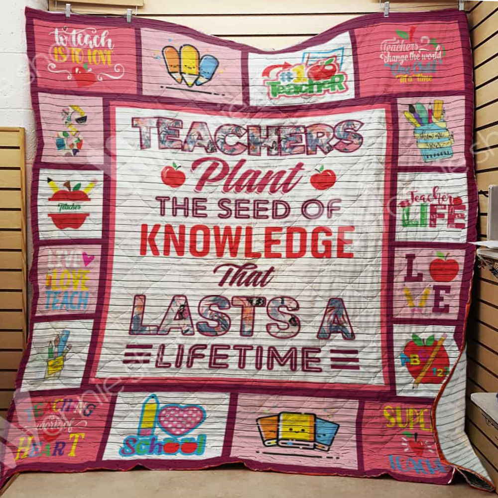 Kindergarten Teacher 3D Quilt Blanket