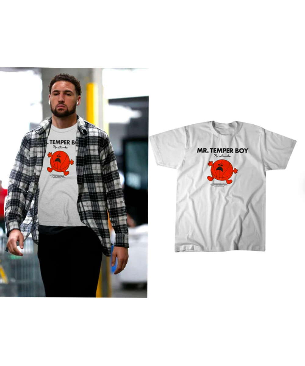 Klay Thompson No Dunks Mr Temper Boy Shirt, Mr Temper Boy T-Shirt