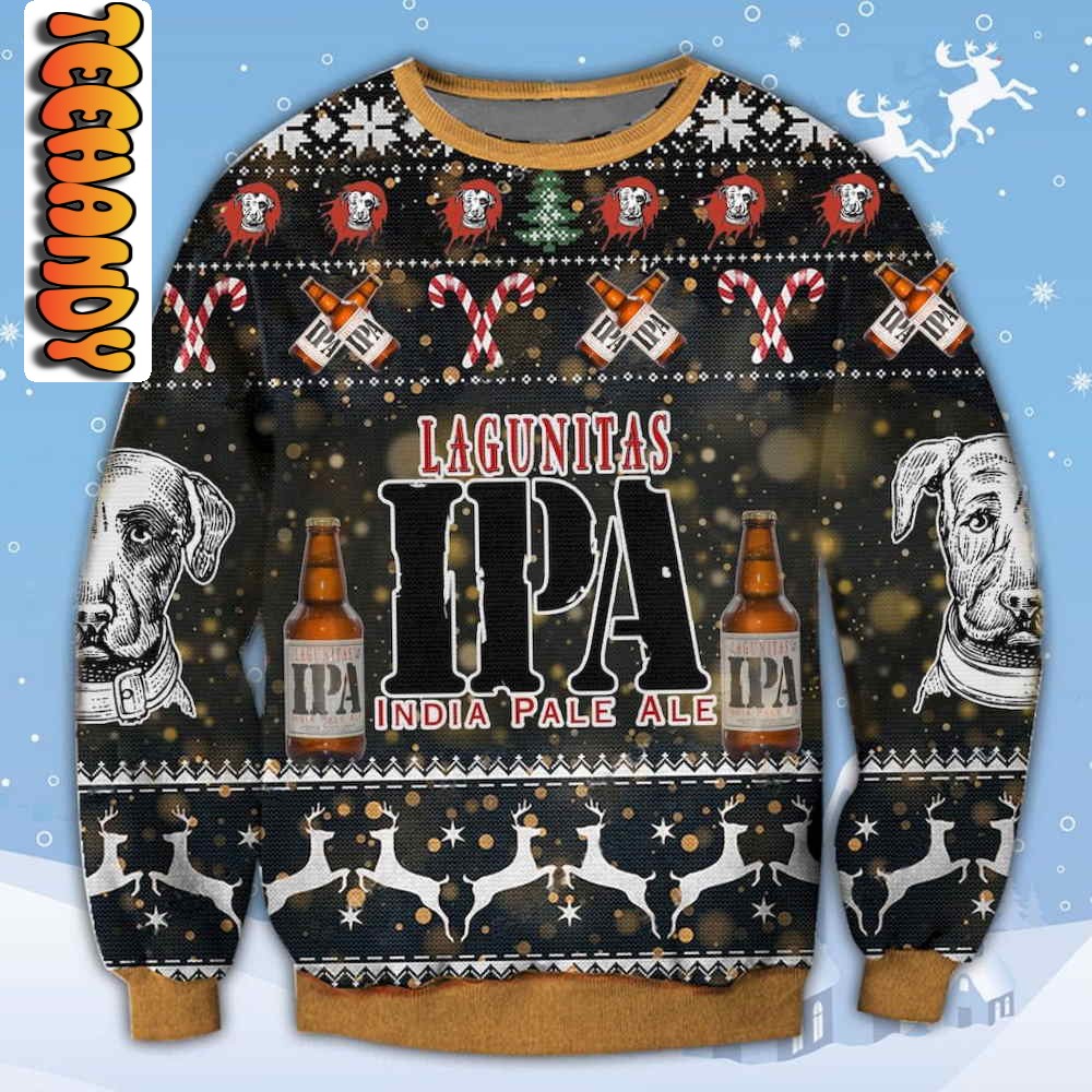 Lagunitas IPA Ugly Christmas Sweater