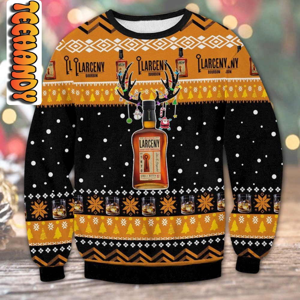 Larceny Bourbon Ugly Christmas Sweater