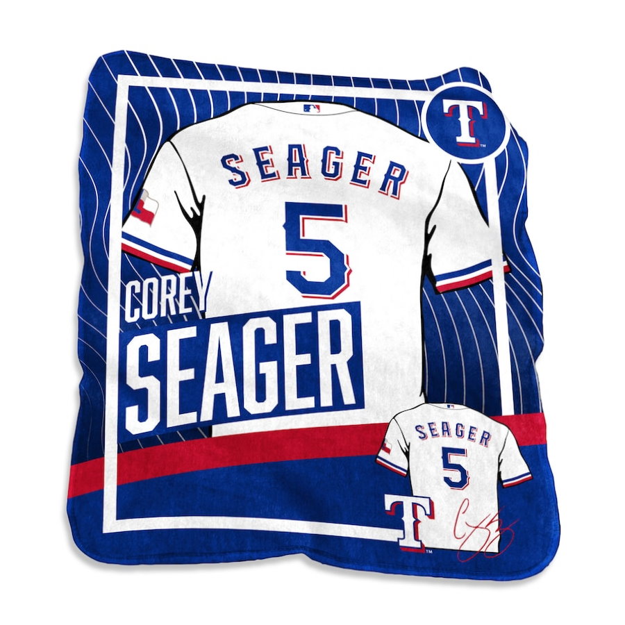 Los Angeles Dodgers Corey Seager Game Day Player Raschel Quilt Blanket