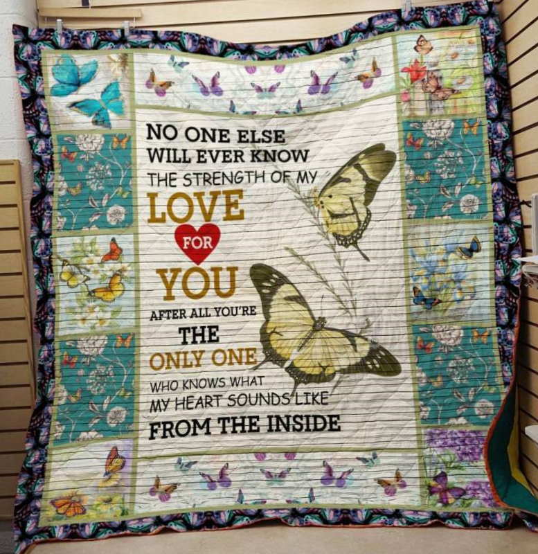 Love For You Butterfly 3D Quilt Blanket