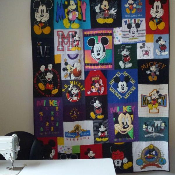 Lovely Mickey Fabric 3D Quilt Blanket