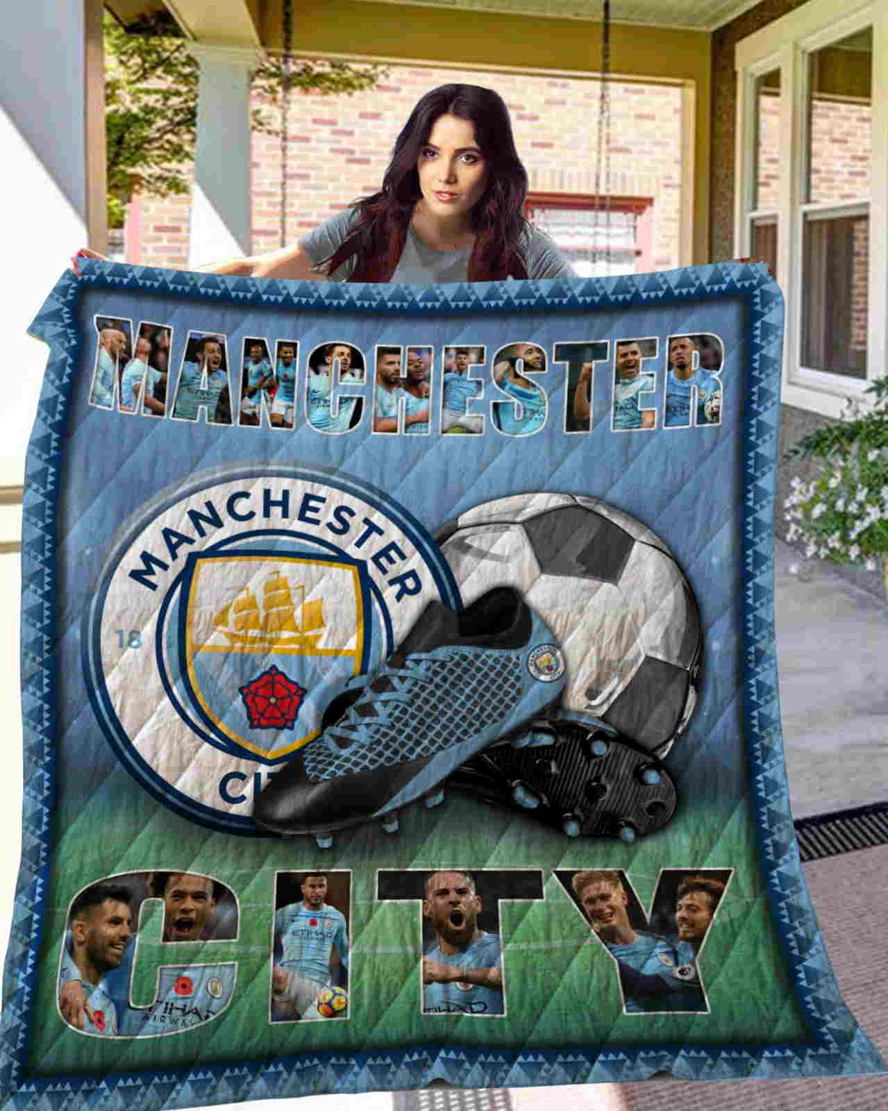 Manchester City F.C 3D Quilt Blanket