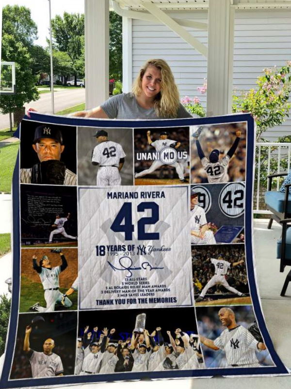 Mariano Rivera New York Yankees 3D Quilt Blanket