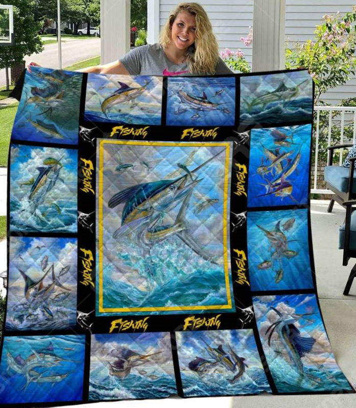 Marlin Fishing Like 3D Quilt Blanket