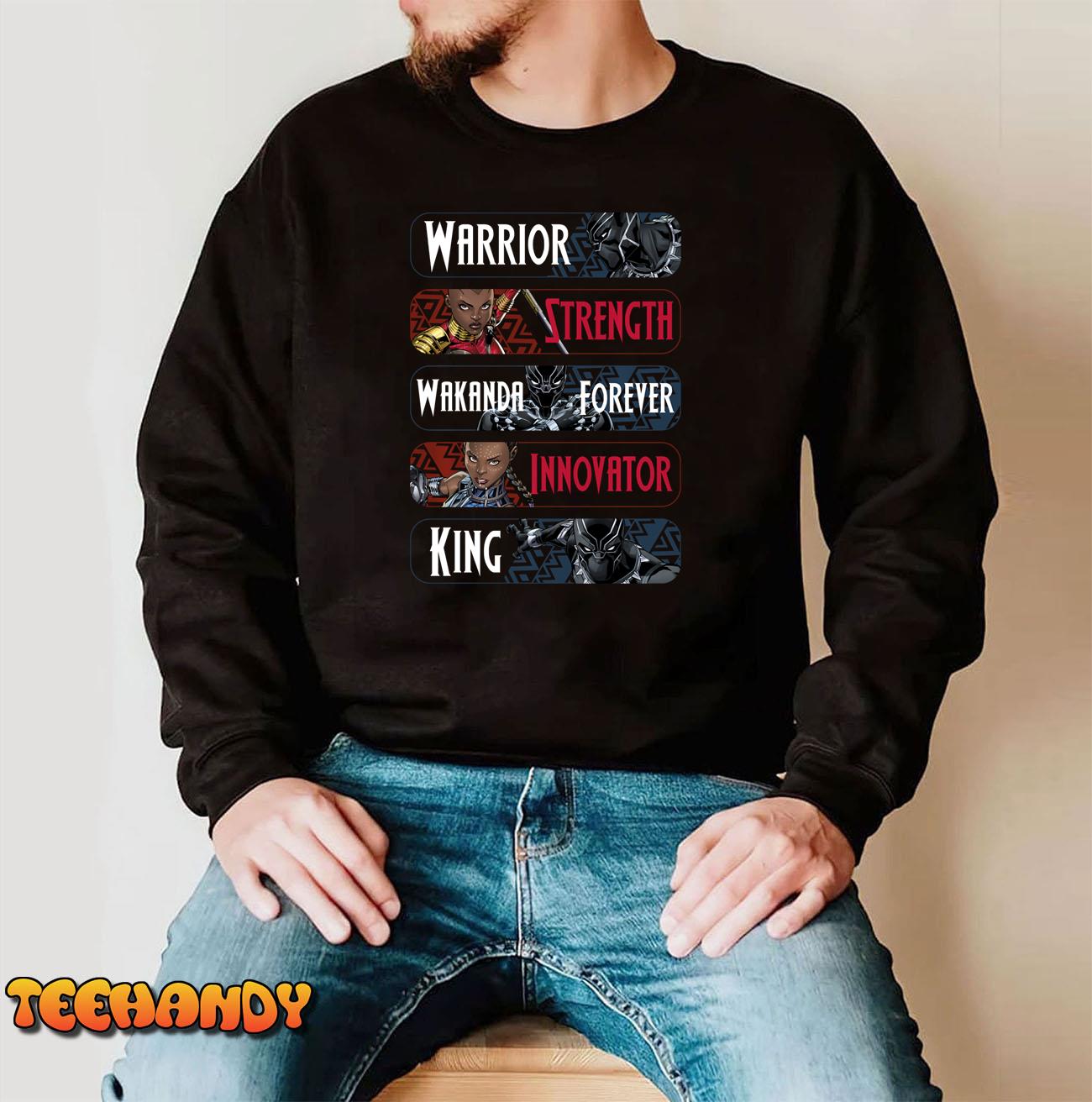 Marvel Wakanda Forever Inspirational Text Sweatshirt