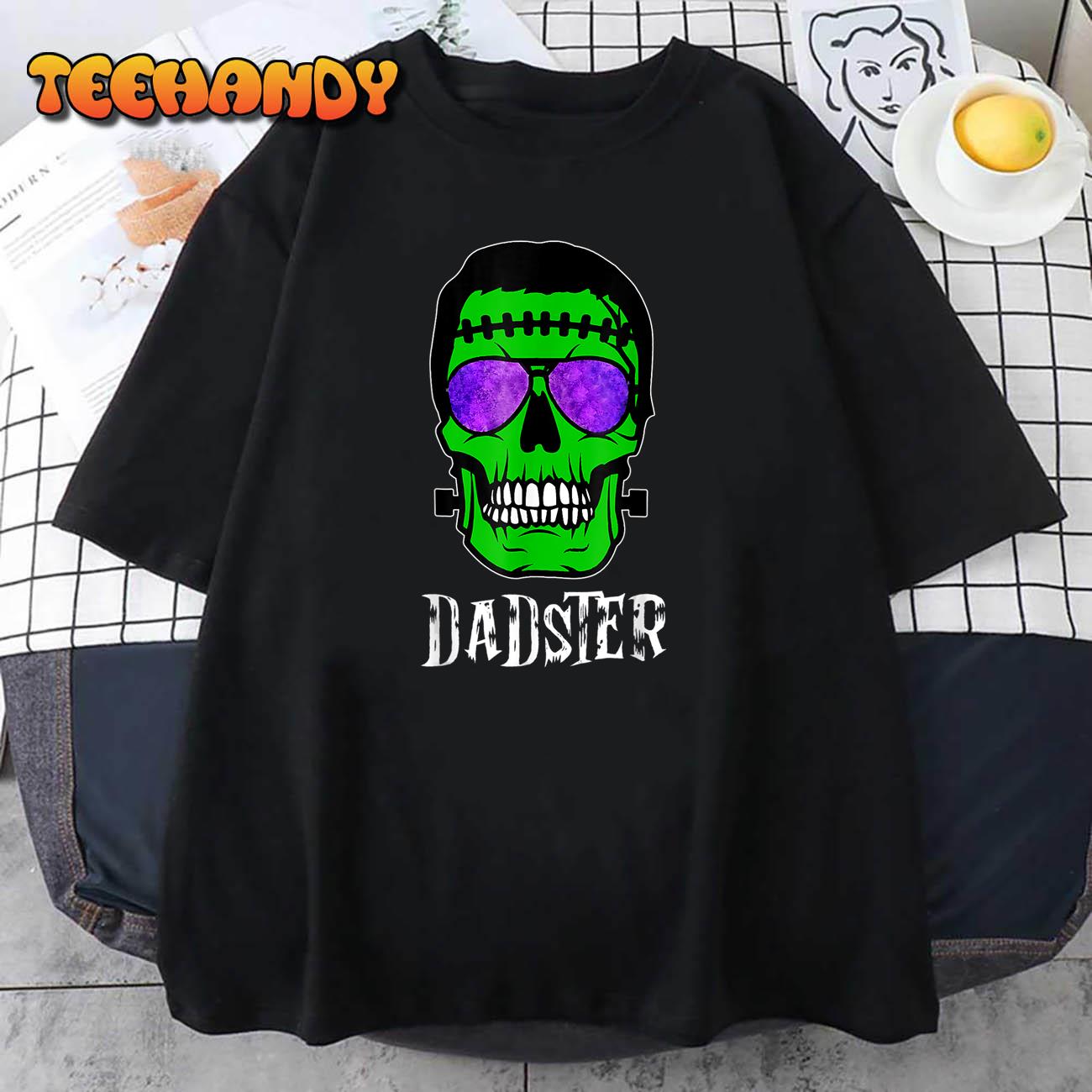 Mens Dadster Dad Monster Halloween Costume Daddy Father T-Shirt