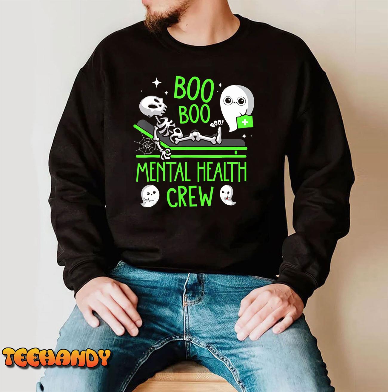 Mental Health Nurse Psych Boo Boo Crew Nursing Halloween T-Shirt