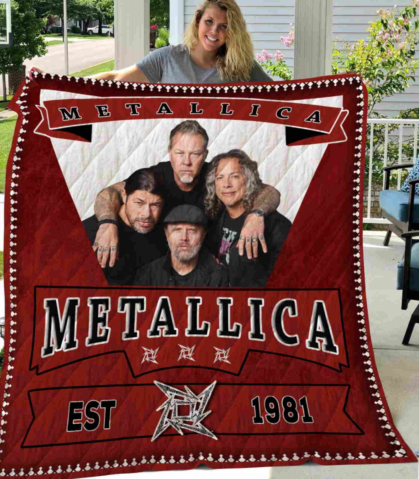 Metallica 3D Quilt Blanket