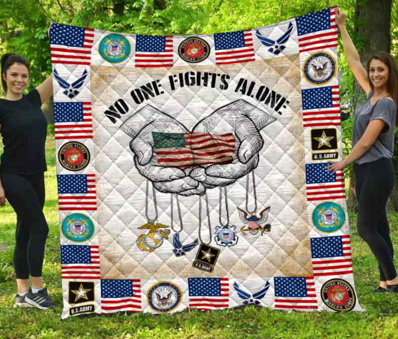 Mhqvet Veterans  All Over Printed Quilt Blanket