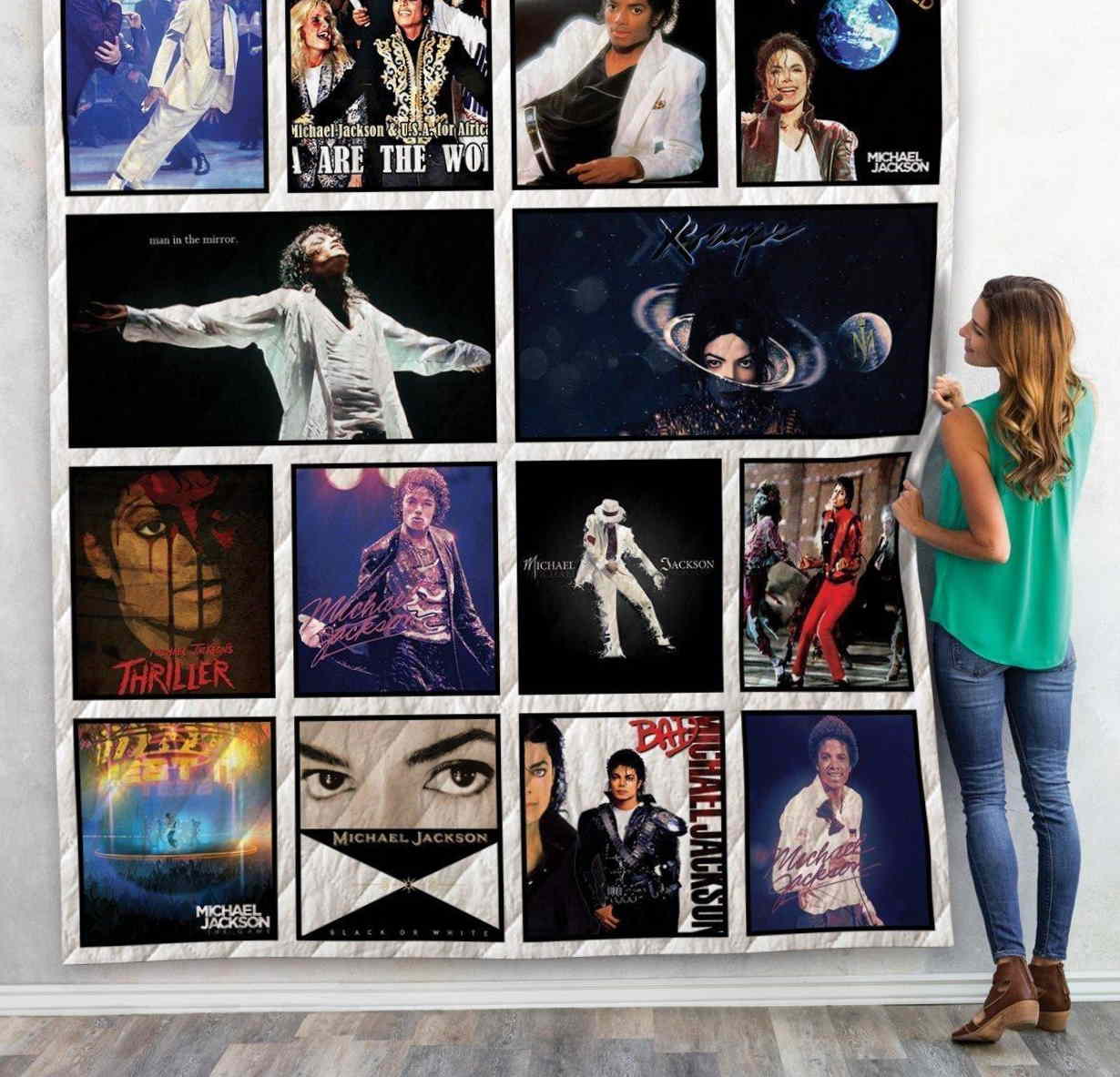 Michael Jackson Album 3D Quilt Blanket