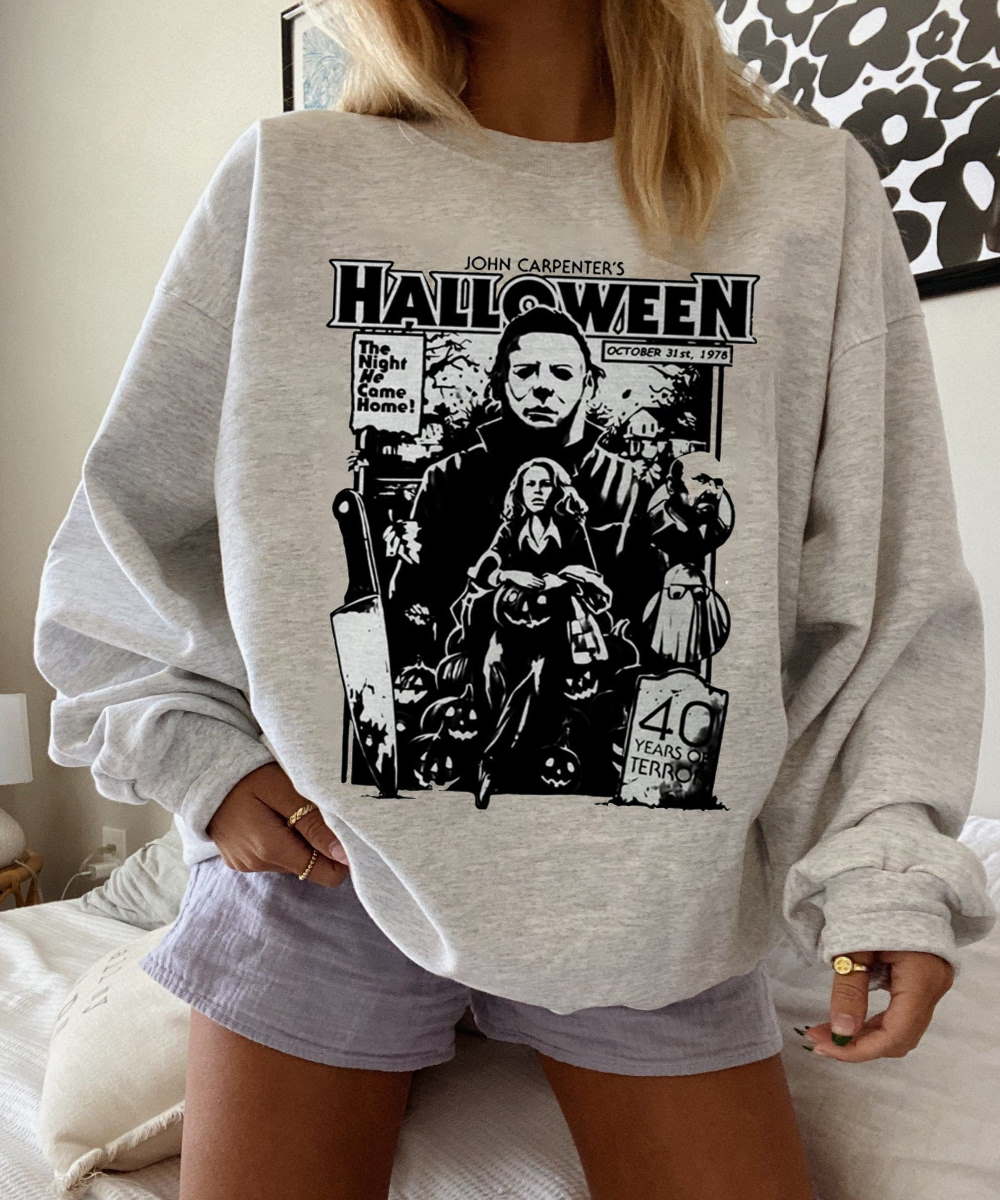 Michael Myers Halloween 1978 Sweatshirt, Horror Movie Unisex Sweatshirt