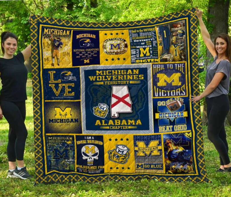 Michigan Wolverines Alabama Quilt Blanket