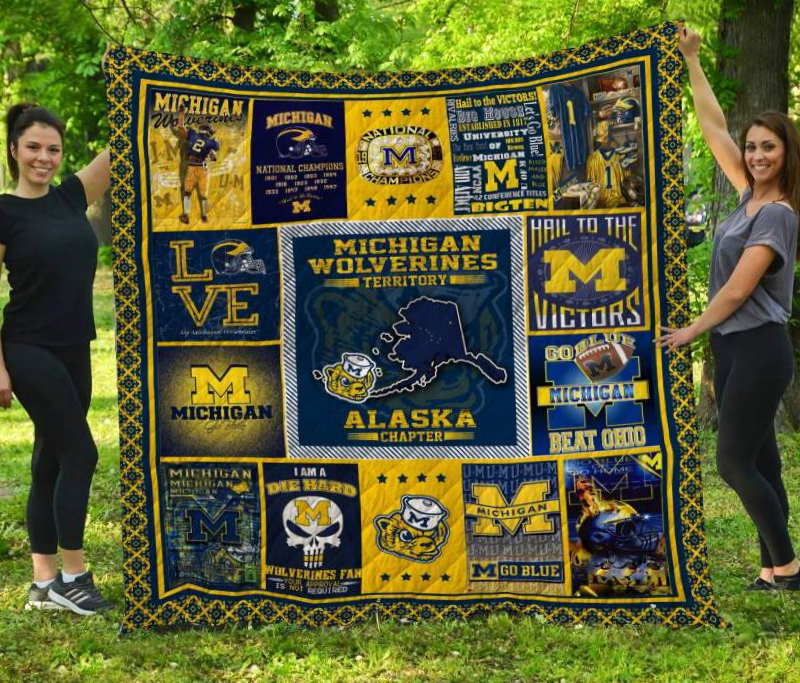 Michigan Wolverines Alaska Quilt Blanket