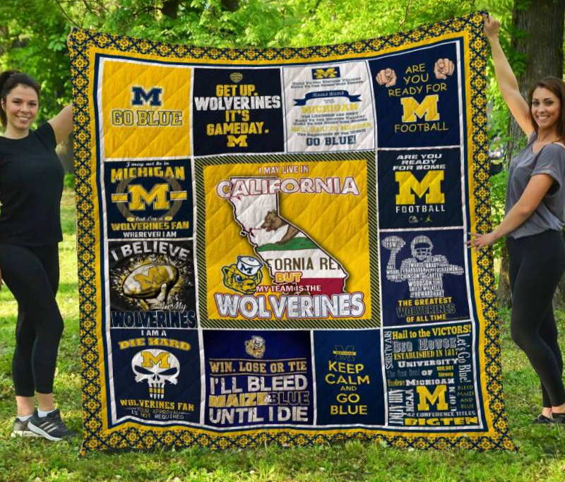 Michigan Wolverines California Quilt Blanket