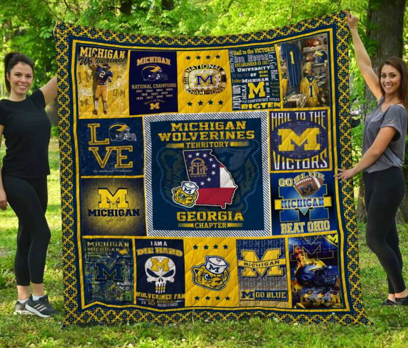 Michigan Wolverines Georgia Quilt Blanket