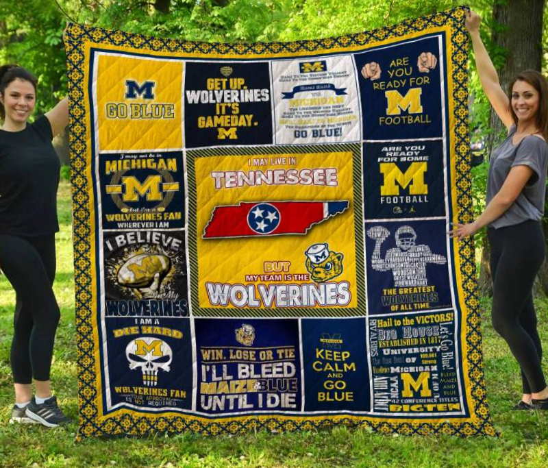 Michigan Wolverines Tennessee Quilt Blanket