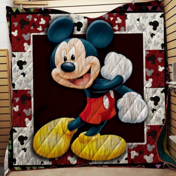 Mickey 3D  All Over Printed Quilt Blanket