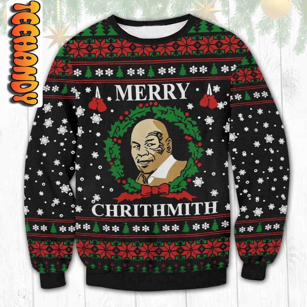 Mike Tyson Merry Chrithmith Ugly Christmas Sweater