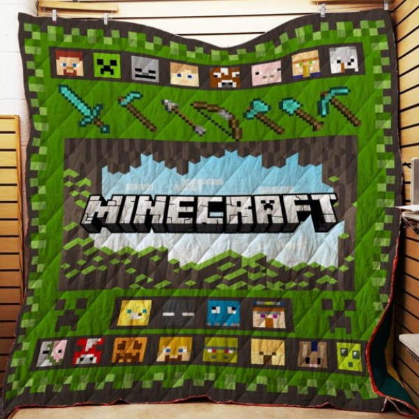 Minecraft 3D Quilt Blanket