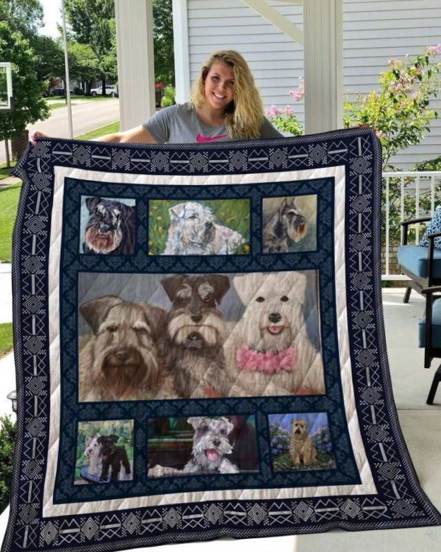 Miniature Schnauze R Lonely Without Miniature Schnauzer Quilt Blanket