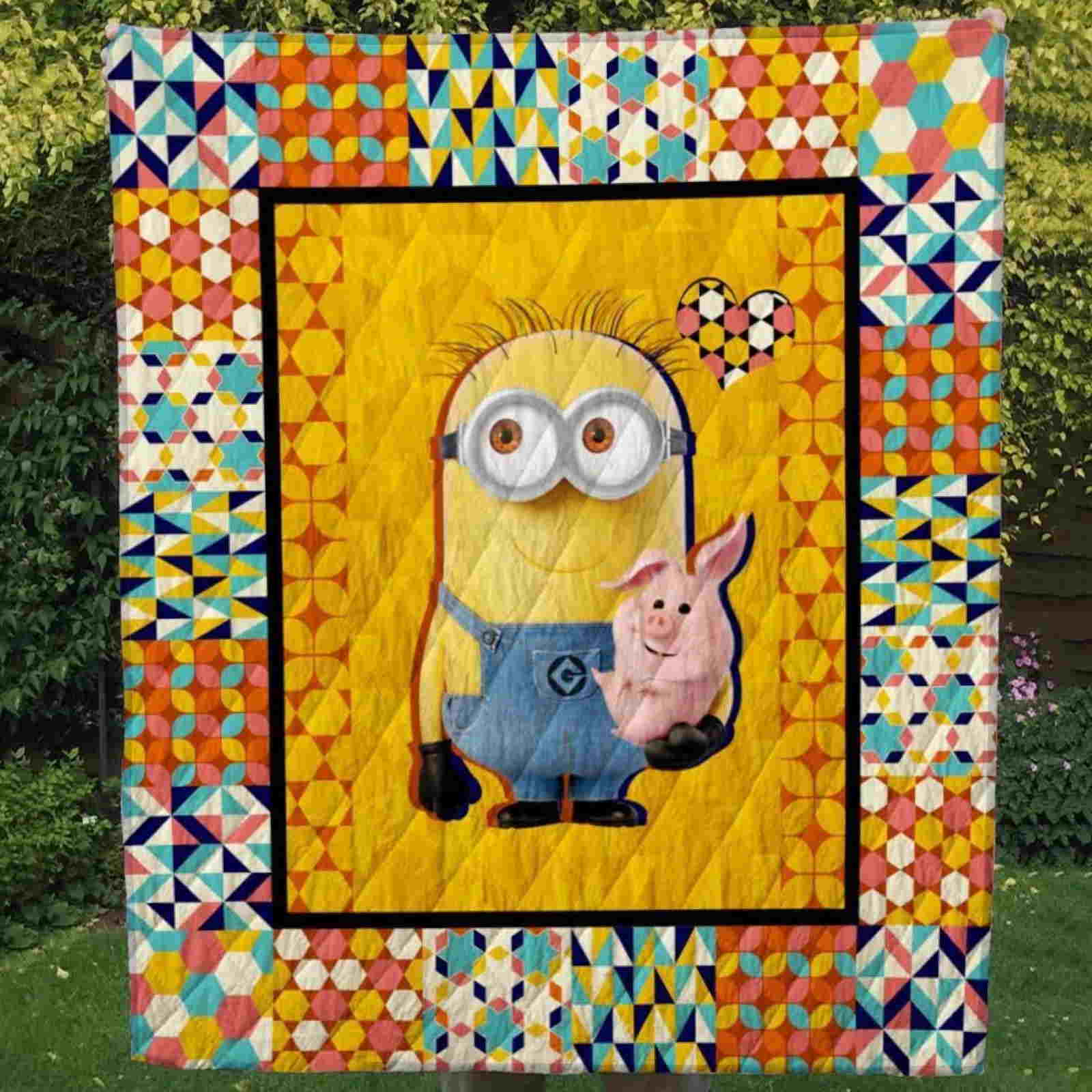 Minion All Over Printed Quilt Blanket