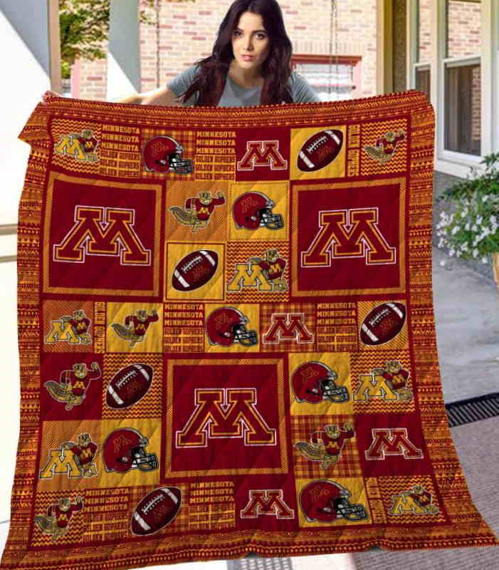 Minnesota Golden Gophers 3D Quilt Blanket