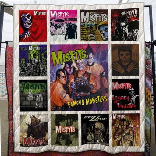 Misfits 3D  All Over Printed Quilt Blanket