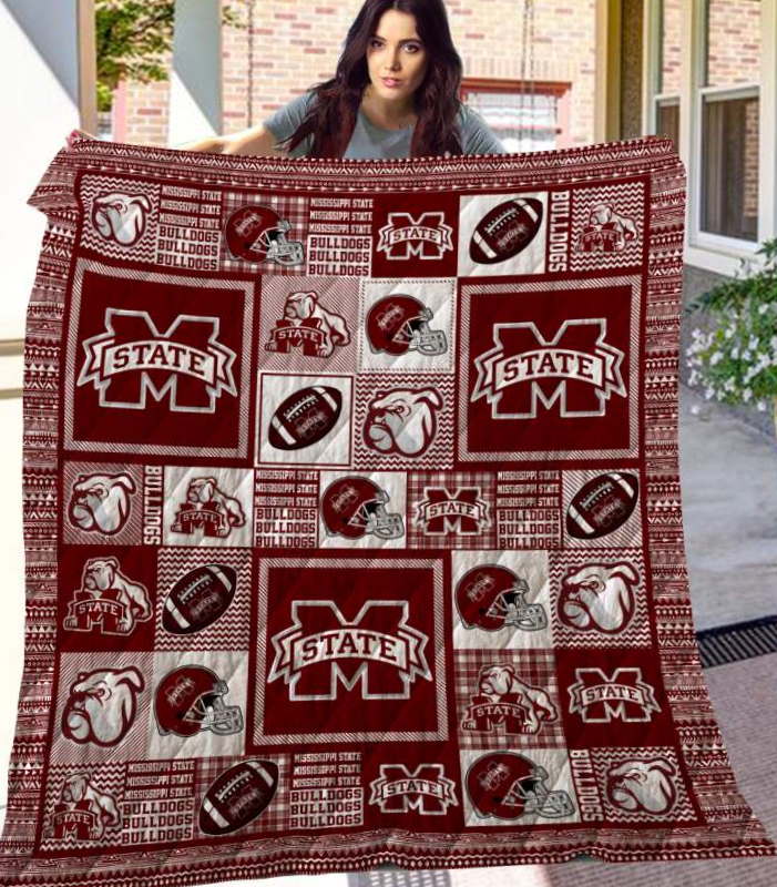 Mississippi State Bulldogs 3D Quilt Blanket