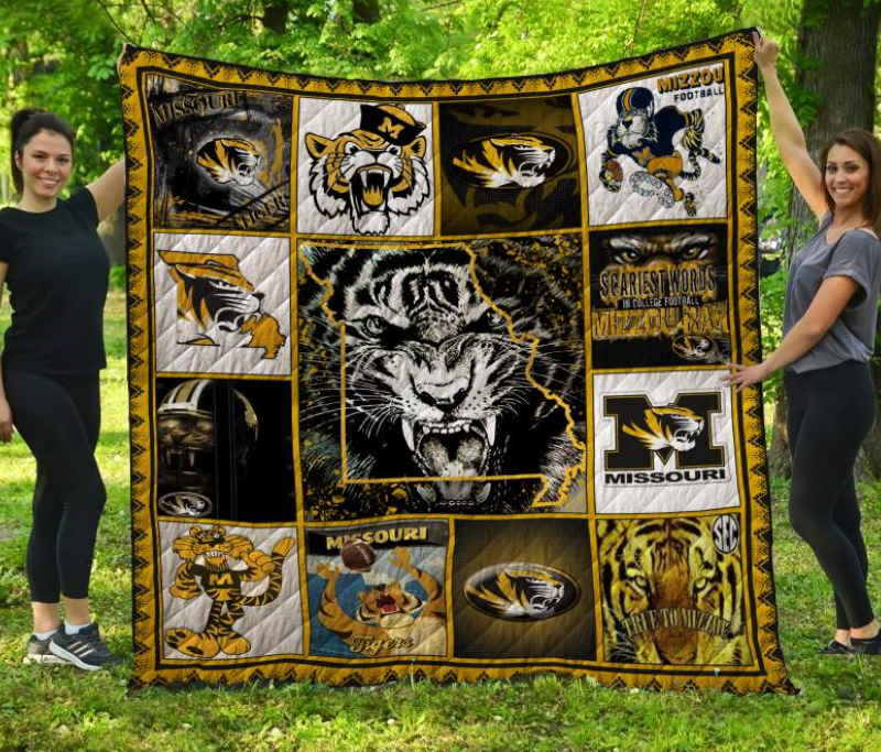 Mizzou Football 3D Quilt Blanket