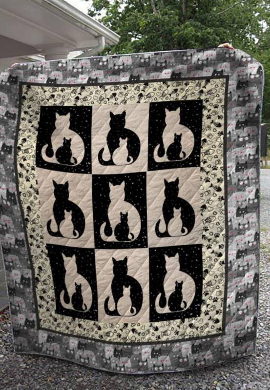 Momy Cat 3D Quilt Blanket