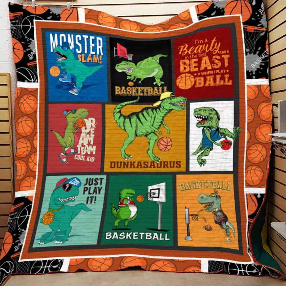 Monster Slam Basketball 3D Quilt Blanket